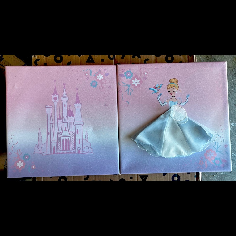Mixed media Princess canvas